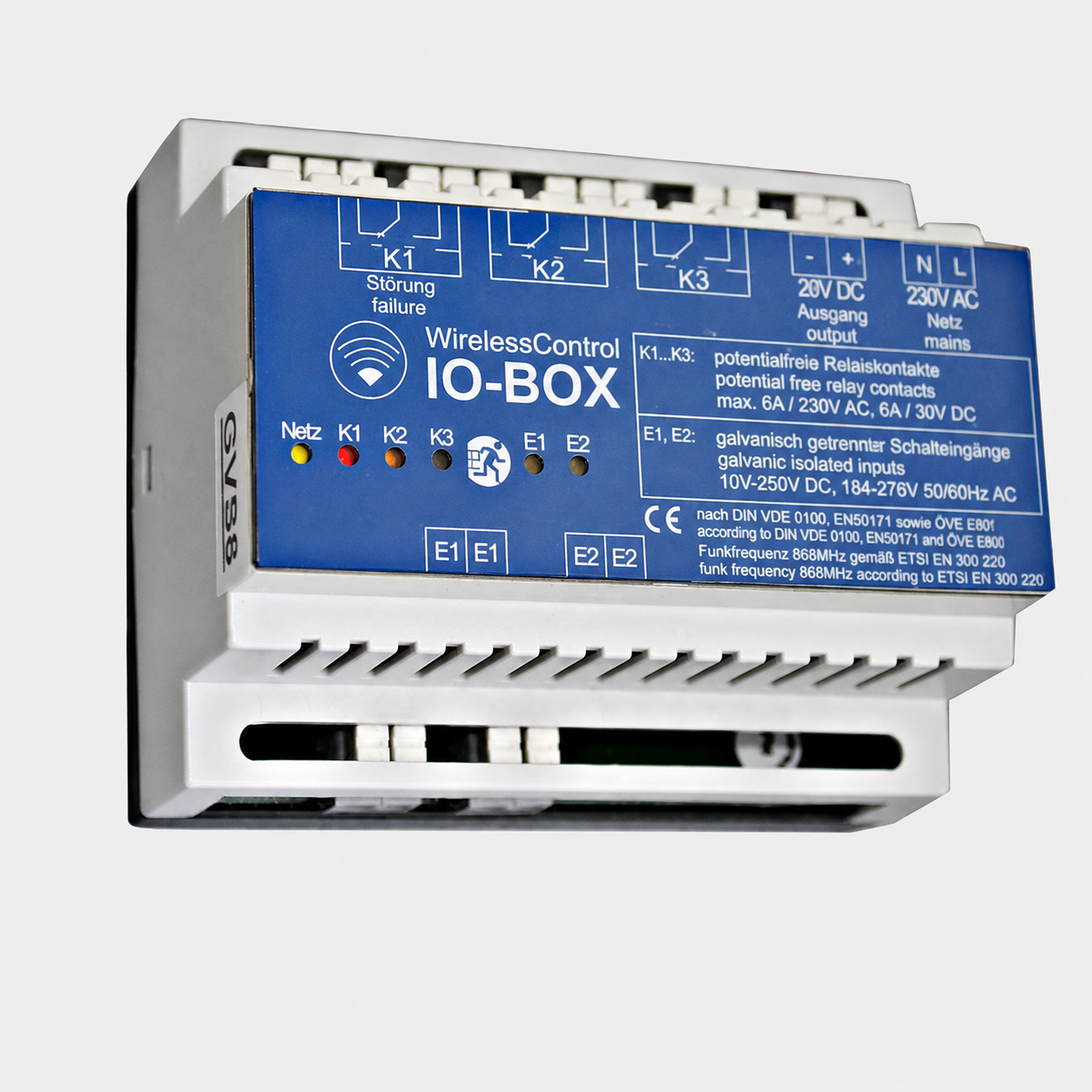 IO-Box für Wireless-Sicherheitsbeleuchtung
